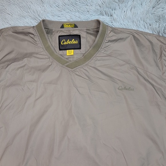 Cabela's Jacket Mens 2XL Beige Windbreaker Gorpcore Outdoor Hunting Athletic‎ - Picture 9 of 11